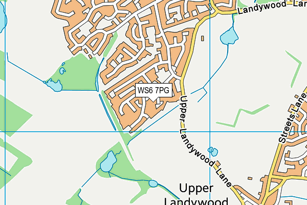 WS6 7PG map - OS VectorMap District (Ordnance Survey)