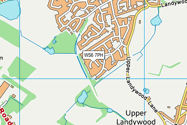 WS6 7PH map - OS VectorMap District (Ordnance Survey)