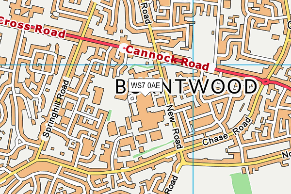 Map of BURNTWOOD SELF STORAGE CONTAINERS LTD at district scale