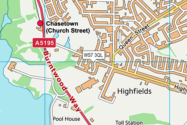 Map of SF GROUNDWORKS (CHASETOWN) LIMITED at district scale