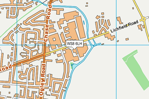 WS8 6LH map - OS VectorMap District (Ordnance Survey)