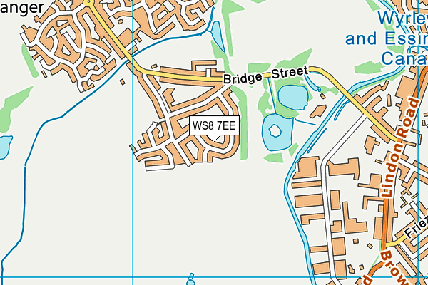 WS8 7EE map - OS VectorMap District (Ordnance Survey)