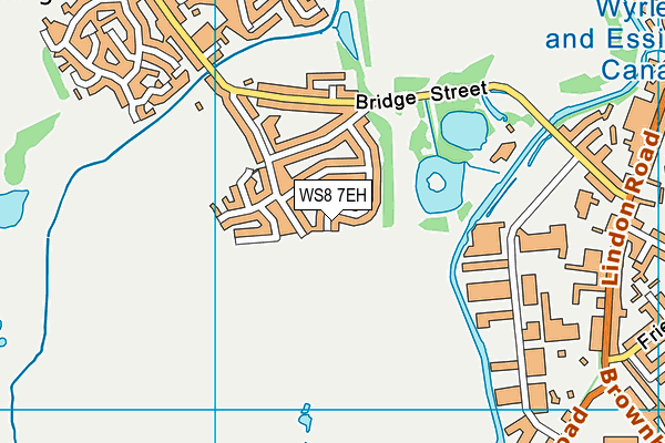 WS8 7EH map - OS VectorMap District (Ordnance Survey)