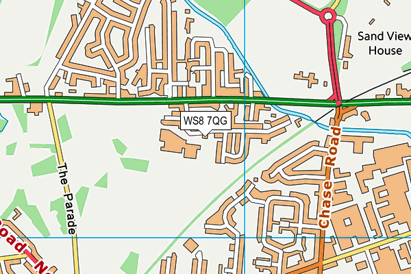 Brownhills Ormiston Academy map (WS8 7QG) - OS VectorMap District (Ordnance Survey)