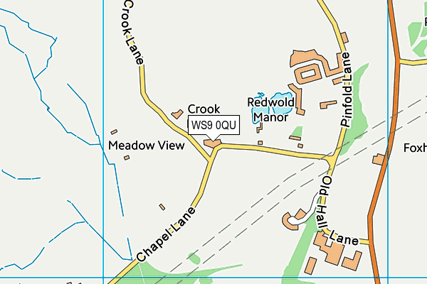 WS9 0QU map - OS VectorMap District (Ordnance Survey)