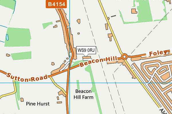 WS9 0RJ map - OS VectorMap District (Ordnance Survey)