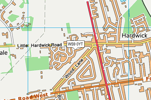 Map of ASTON SUTTON LTD at district scale