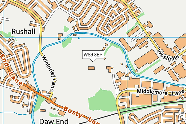 WS9 8EP map - OS VectorMap District (Ordnance Survey)