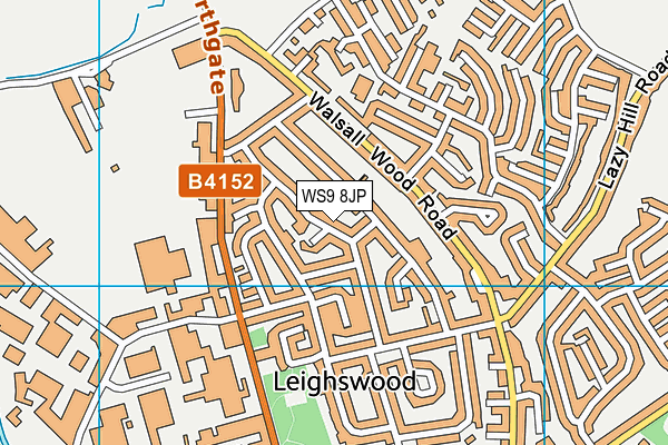 WS9 8JP map - OS VectorMap District (Ordnance Survey)