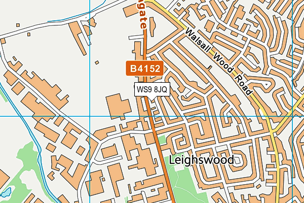 WS9 8JQ map - OS VectorMap District (Ordnance Survey)