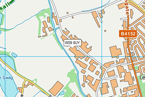 WS9 8UY map - OS VectorMap District (Ordnance Survey)