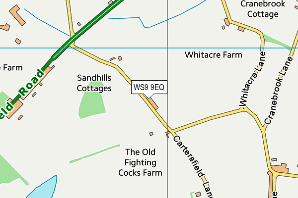 WS9 9EQ map - OS VectorMap District (Ordnance Survey)