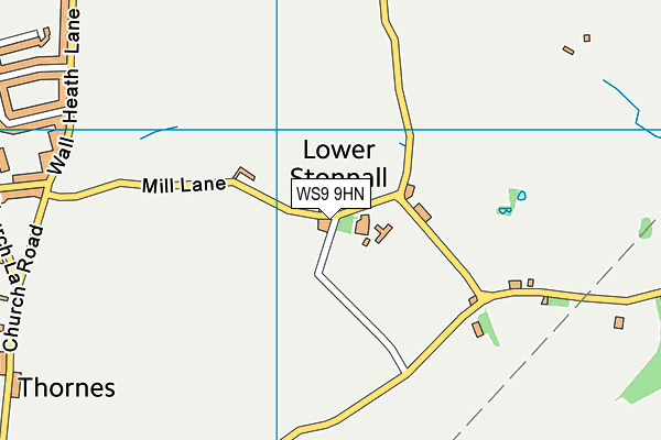 Map of THE FOUR BARNS (LOWER STONNALL) MANAGEMENT CO. LIMITED at district scale