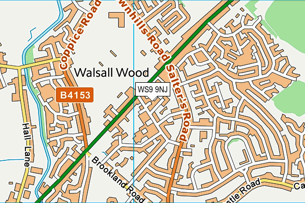 WS9 9NJ map - OS VectorMap District (Ordnance Survey)