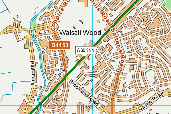 WS9 9NN map - OS VectorMap District (Ordnance Survey)