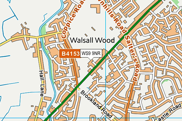 WS9 9NR map - OS VectorMap District (Ordnance Survey)