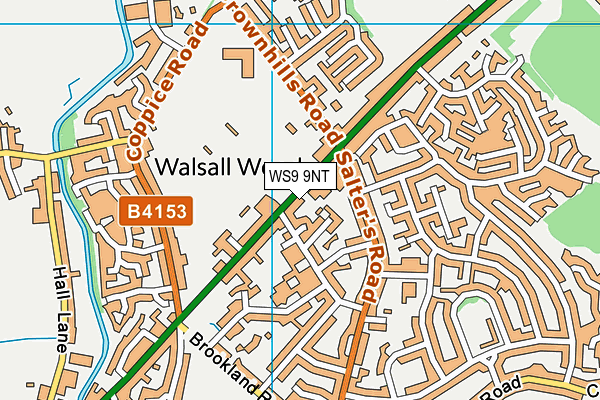 WS9 9NT map - OS VectorMap District (Ordnance Survey)