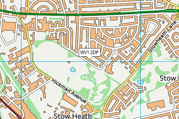 WV1 2DP map - OS VectorMap District (Ordnance Survey)