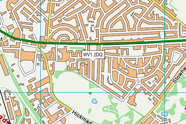 WV1 2DQ map - OS VectorMap District (Ordnance Survey)