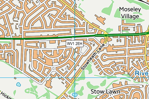 WV1 2EH map - OS VectorMap District (Ordnance Survey)