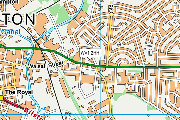 Eastfield Nursery School map (WV1 2HH) - OS VectorMap District (Ordnance Survey)