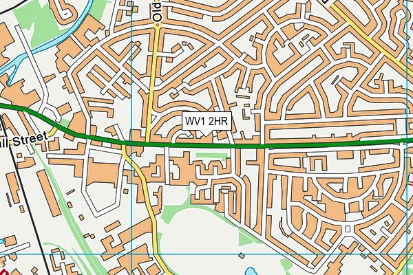 WV1 2HR map - OS VectorMap District (Ordnance Survey)