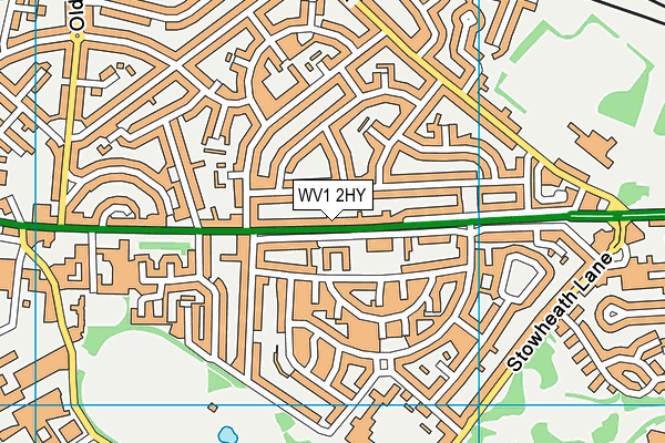 WV1 2HY map - OS VectorMap District (Ordnance Survey)