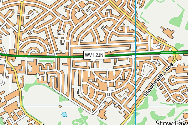 WV1 2JN map - OS VectorMap District (Ordnance Survey)