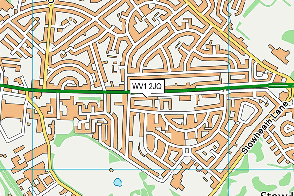 WV1 2JQ map - OS VectorMap District (Ordnance Survey)