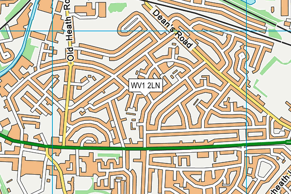 WV1 2LN map - OS VectorMap District (Ordnance Survey)