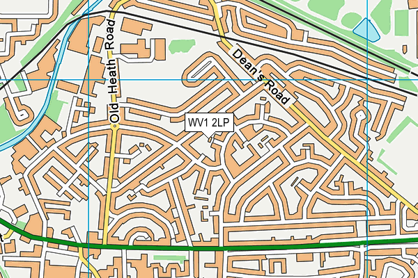 WV1 2LP map - OS VectorMap District (Ordnance Survey)