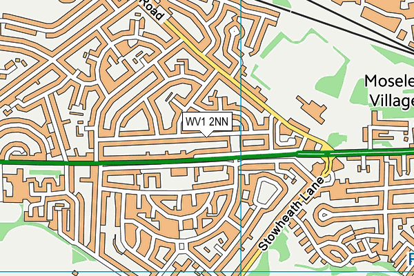 WV1 2NN map - OS VectorMap District (Ordnance Survey)