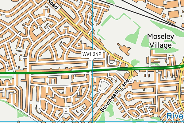 WV1 2NP map - OS VectorMap District (Ordnance Survey)