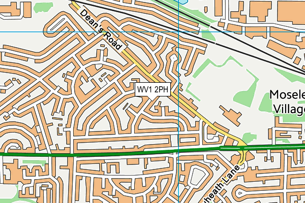 WV1 2PH map - OS VectorMap District (Ordnance Survey)