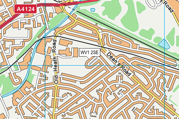 WV1 2SE map - OS VectorMap District (Ordnance Survey)