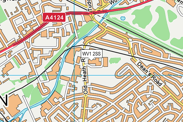 WV1 2SS map - OS VectorMap District (Ordnance Survey)