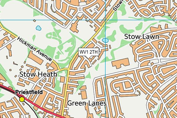 WV1 2TH map - OS VectorMap District (Ordnance Survey)