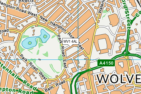 WV1 4AL map - OS VectorMap District (Ordnance Survey)
