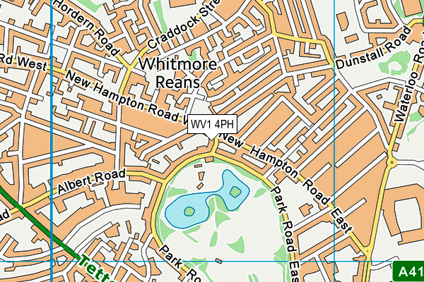 WV1 4PH map - OS VectorMap District (Ordnance Survey)