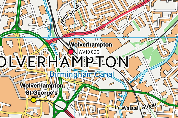 WV10 0DG map - OS VectorMap District (Ordnance Survey)