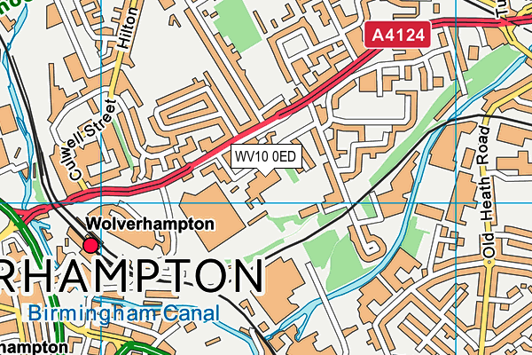 WV10 0ED map - OS VectorMap District (Ordnance Survey)