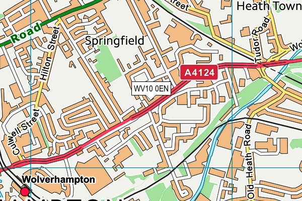 WV10 0EN map - OS VectorMap District (Ordnance Survey)