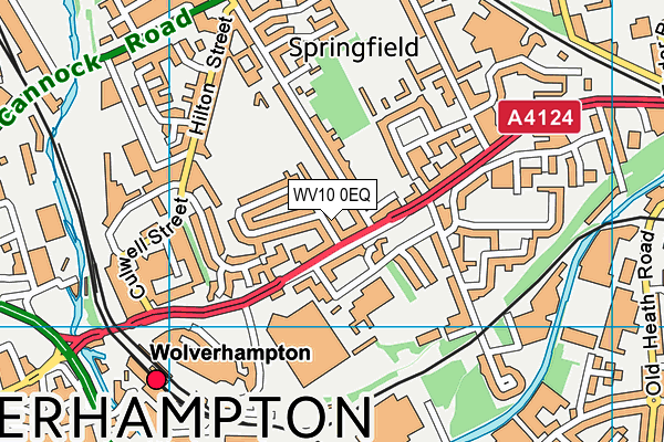 WV10 0EQ map - OS VectorMap District (Ordnance Survey)