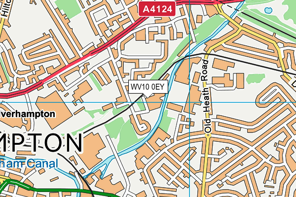 WV10 0EY map - OS VectorMap District (Ordnance Survey)