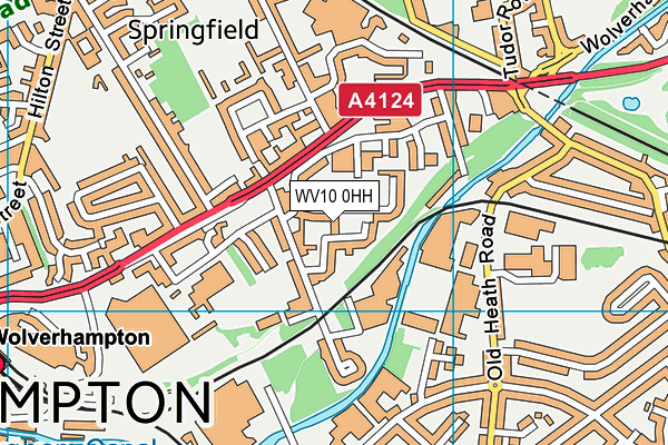 WV10 0HH map - OS VectorMap District (Ordnance Survey)