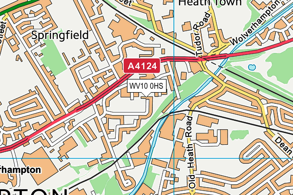 WV10 0HS map - OS VectorMap District (Ordnance Survey)