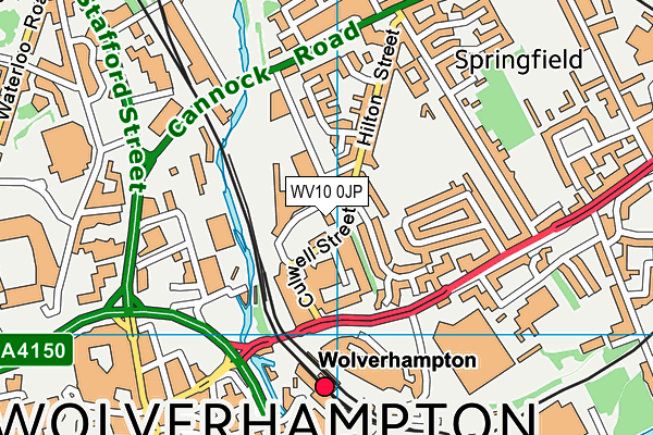 WV10 0JP map - OS VectorMap District (Ordnance Survey)