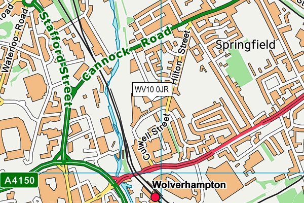 Thomas Telford University Technical College map (WV10 0JR) - OS VectorMap District (Ordnance Survey)