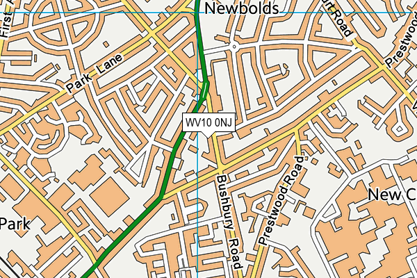 WV10 0NJ map - OS VectorMap District (Ordnance Survey)