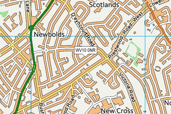 WV10 0NR map - OS VectorMap District (Ordnance Survey)